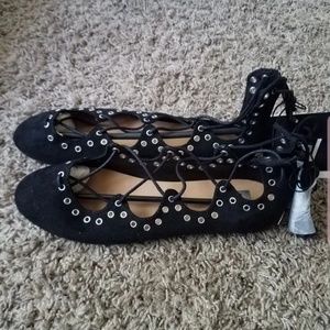 Women's Black Flats